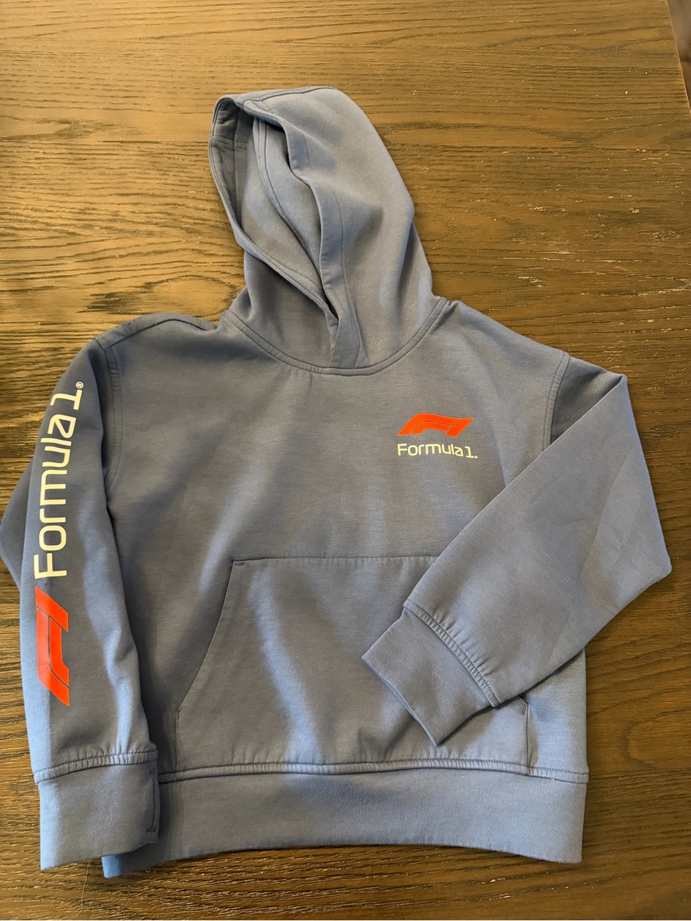 abercrombie kids Slate Blue Formula 1 Logo Hoodie